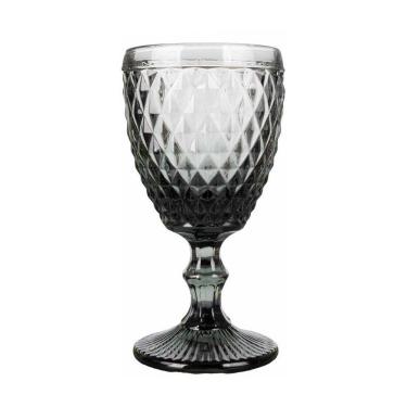 Imagem de Taça De Vidro Bico De Abacaxi Cinza 340 Ml Agata Em Casa Tem