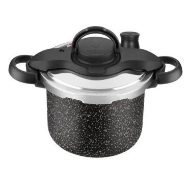 Imagem de Panela De Pressão Clipso Stone Pro 4,5L Fechamento Externo - Rochedo