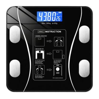 Imagem de Balança Digital Bioimpedância Bluetooth 140kg Smart com App iOS Androi