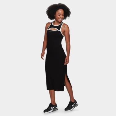 Imagem de Vestido Colcci Sports Midi Canelado, Preto, G