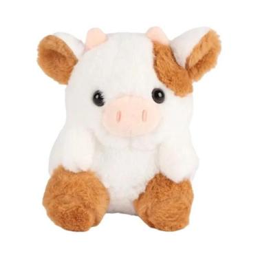 Imagem de Brinquedo De Pelúcia De Vaca Leiteira Super Macio De 20cm, Boneco Anim
