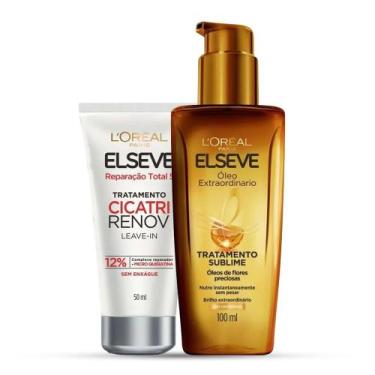 Imagem de Kit Elseve Óleo Capilar Extraordinário 100ml + Creme de Tratamento Cap