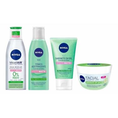 Imagem de Kit Cuidado Facial Skin Care Nivea Pele Mista e Oleosa  - Gel Hidratan