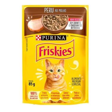 Imagem de Sachê Purina Friskies Gatos Adultos Peru ao Molho 85g