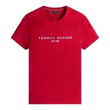 Imagem de Camiseta Tommy Hilfiger Logo Tee Masculina Azul-Masculino