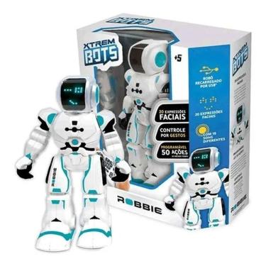 Imagem de Robô Hi-Tech Robbie Xtrem Bots Controle Remoto - 50 Ações  Led Facial 20 expressões , C...