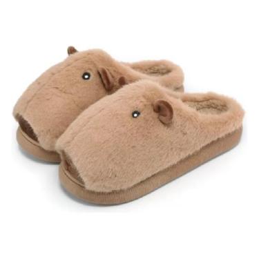 Imagem de Pantufa Capivara Adulto Pelúcia Chinelo Premium Conforto 3d - D Presen