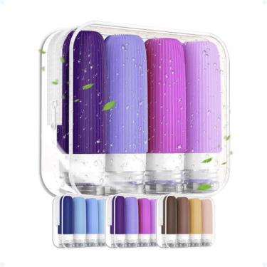 Imagem de Kit Frascos Viagem 4 Peças Creme Cosméticos Potes Necessaire - Hxt, Ro