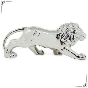 Imagem de Enfeite Mesa Leão Animal Rei Da Selva Estátua Decorativa Escultura Dec