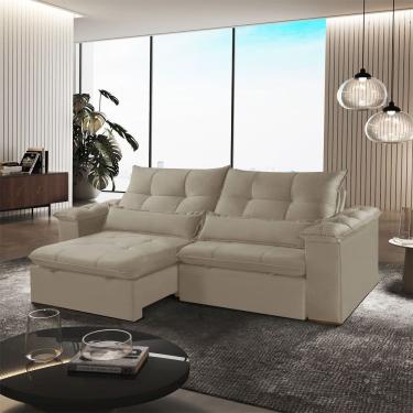 Imagem de Sofa Retratil e Reclinavel Exclusive 290cm Braco 25cm Meu Sofa Online