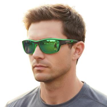 Imagem de Óculos de Sol Esportivo Masculino UV400 Polarizado Praia - anjo da mam