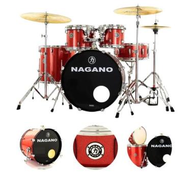 Imagem de Bateria Nagano Garage Fusion 20" Wns Wine Sparkle