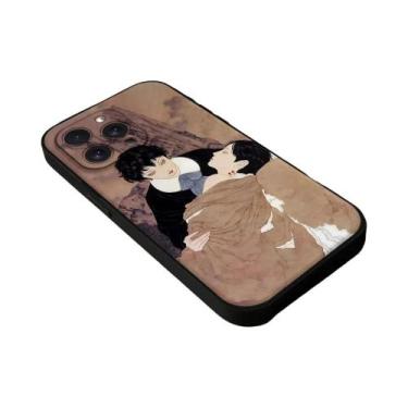 Imagem de Capa De Telefone Preta Para iPhone 16 15 11 13 14 pro Max 7 8 plus X X