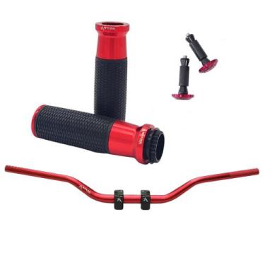 Imagem de Kit Manopla Peso Guidão Trail Lander Crosser Xtz Xre Bros Falcon Torna