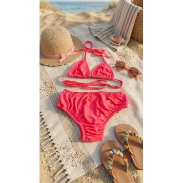 Imagem de Biquini infantil juvenil modelo triangular tradicional - Genérica, Chi