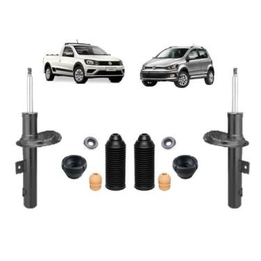 Imagem de 2 Kit Axios + 2 Amortecedor Nakata Dianteiro Saveiro G5 2013, DIANTEIR