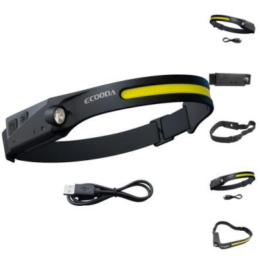 Imagem de Lanterna De Cabeça LED Recarregável P/ Manutenção Elétrica Oficina Mec