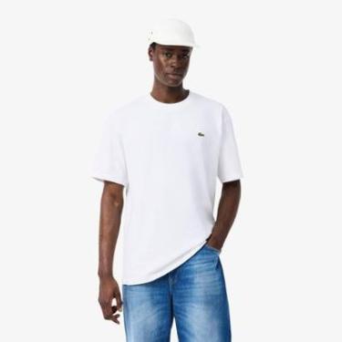 Imagem de Camiseta Lacoste De Malha De Algodão Pesado Masculina-Masculino