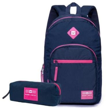 Imagem de MOCHILA HANG LOOSE + ESTOJO WAKI ORIGINAL AZUL 20 Litros-Feminino