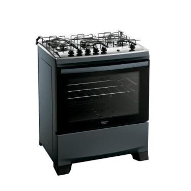 Imagem de Fogão 5 Bocas Titanium com Mesa Inox Dako Novo Supreme Bivolt