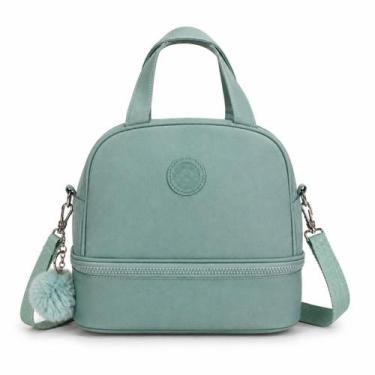 Imagem de Bolsa Térmica Feminina Compacta Moderna Com Alça Ajustável e Divisória