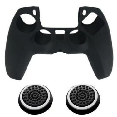 Imagem de Capa Silicone Controle Dualsense compatível com Playstation 5 Ps5 + 8 