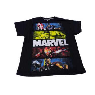 Imagem de Camiseta Vingadores Hulk Thor Capitão América Homem de Ferro Infantil 