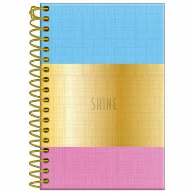 Imagem de Caderneta 1/8 96 folhas capa dura Shine Foroni, Rosa