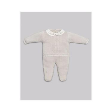 Imagem de Macacao Longo Bebe Bege Anjos Baby, M, Bege