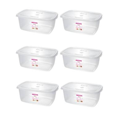 Imagem de Kit 6 Potes P/Alimentos Organizador 3,2L Transparente-SANREMO
