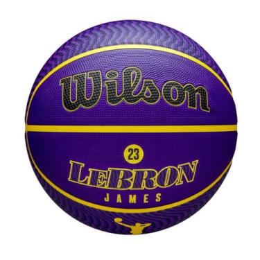 Imagem de Bola de Basquete Lebron James Player Icon Quadra Externa Tamanho 7 NBA