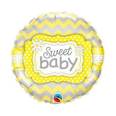Imagem de Balao 18 redondo sweet baby amarelo 25856 - Qualatex