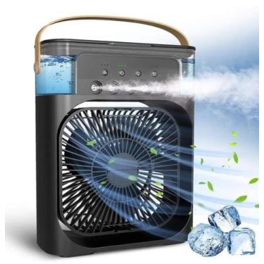 Imagem de Climatizador de Ar Umidicador de Ar Frio Portátil Usb 5v Mini Ventilad