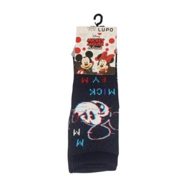 Imagem de Meia Lupo Infantil Disney Mickey - 30 a 36, Preto