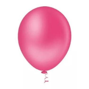 Imagem de Balão Pic Pic Latex N9 Liso Festa Decoraçao C/50Unidades, Pink