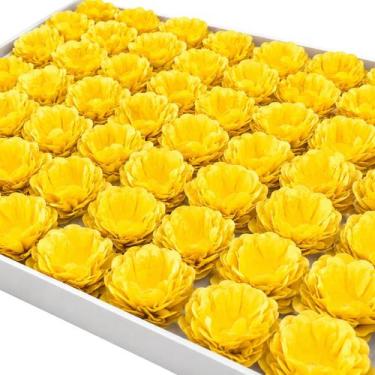 Imagem de 40 Forminhas Para Doces Decoração Pétala Festa Cor Amarela - TEMA FEST