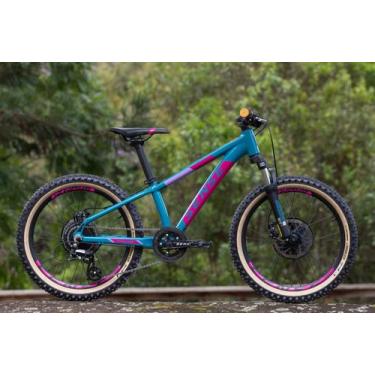 Imagem de Bicicleta Sense Grom 2023 aro único 20, Azul com rosa