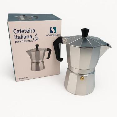 Imagem de Cafeteira Italiana Moka Aluminio 300ml - Novo Século