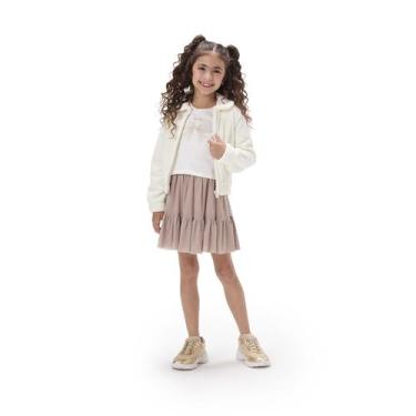 Imagem de Jaqueta Cropped Peluciada Infantil Menina Marisol - 10, 14