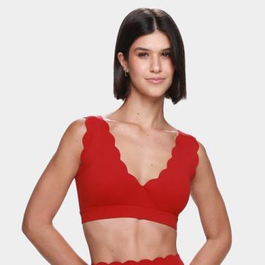Imagem de Top Rowa Heart V-Cut Feminino, Vermelho, GG