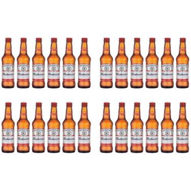 Imagem de Cerveja Budweiser American Lager 330ml Long Neck - 24 Unidades