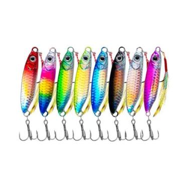 Imagem de Conjunto De Iscas De Pesca Em Metal De Alta Resistência 8 Peças 7g-30g