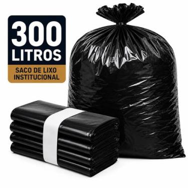 Imagem de Saco de lixo 300 litros super reforçado grosso c/ 20 un - E A COSTA