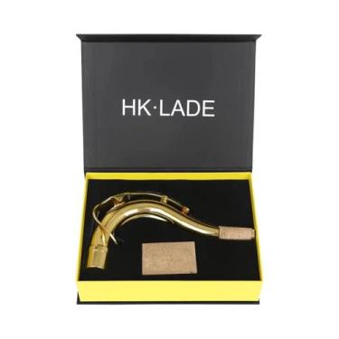 Imagem de Saxofone Tenor Alto Com Pescoço Curvo De Madeira Macia E Latão, Acessó