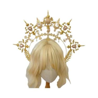 Imagem de Tiara De Cristal Gótica Com Halo, Acessórios De Cabelo Estilo KC Feito