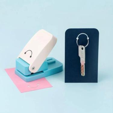 Imagem de Furador De Chaveiro Com Rosto Sorridente Para Scrapbooking Artesanal E