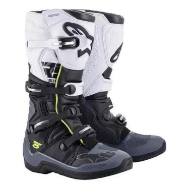 Imagem de Bota Alpinestars Tech 5 Preto, Cinza e Branco, Preto, Branco, Cinza, 4
