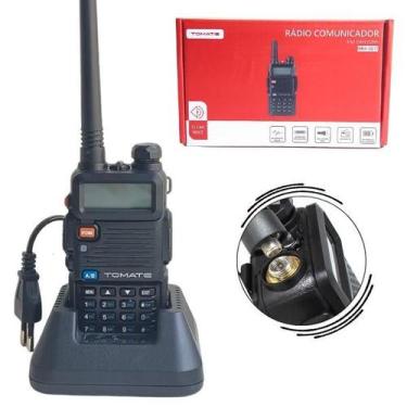 Imagem de Rádio Portátil Dual Band Tomate MRA001T com 128 Canais