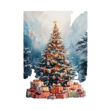 Imagem de Pôster Vintage De Natal Com Papai Noel, Impressão Em Tela, Arte De Par