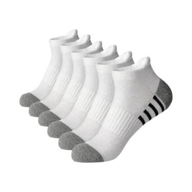 Imagem de Meias Esportivas Masculinas plus Size 12 Pares EU39-46 Respiráveis Con